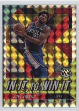 2019-20 Panini Mosaic In It to Win It Joel Embiid #18 0a3