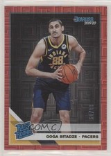 2019-20 Panini Donruss Rated Rookie Red Infinite 50/99 Goga Bitadze #217 04tw