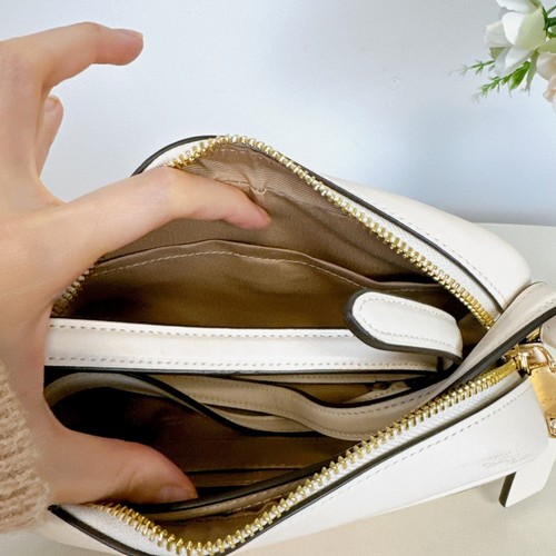 Coach CO939 Mini Jamie Kameratasche aus charakteristischem Canvas in hellkhaki kreidefarben multi - Bild 6 von 7