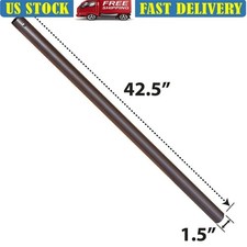 Steel Patio Umbrella Lower Pole 42.5in Round Brown Powder Coated Durable Support