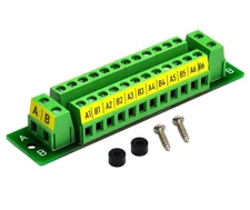 OONO 16 Amp 2x12 Position Terminal Block Distribution Module for AC DC