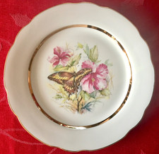 A J L GIFTWARE - Beautiful SET of FIVE Butterfly, Display Tea Plates. VGC.