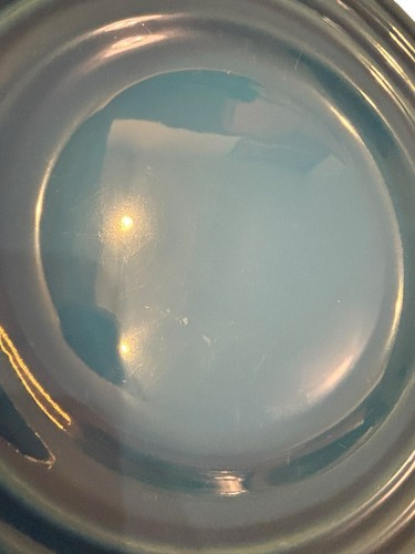 Set of 3 LE CREUSET Coupe Pasta Bowls Blue Stoneware 3 Ring Large 10" - Picture 9 of 13