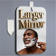 Shatterproof Shower Mirror Fogless for Shaving Large 11x8 Inch Waterproof Wall