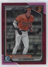 2024 Bowman Chrome Prospects Fuchsia Refractor /199 Mac Horvath #BCP-6 0y2q