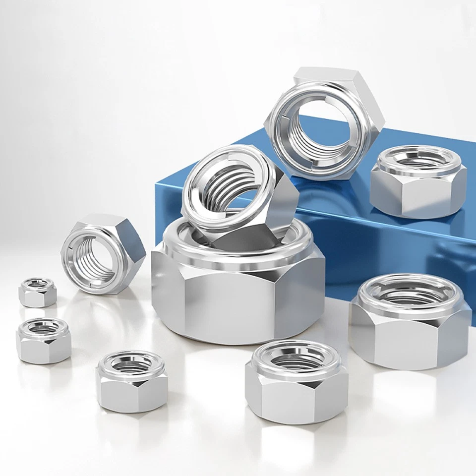 Sicherungsmutter Edelstahl A2 V2A Selbstsichernde Muttern M3 M4 M5 M6 M8 bis M20 - Bild 4 von 4