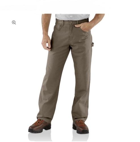 Carhartt Carpenter Hose Herren 32x31 Mushroom Loose Canvas Utility B159 - Bild 5 von 11