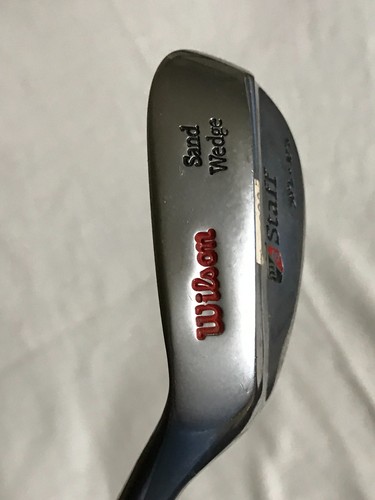 Vintage Wilson Staff LH 56* SW 10* Bounce Firestick Wedge Flex Steel Shaft - Picture 2 of 7