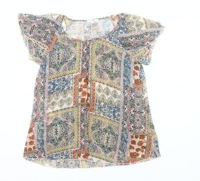 Roz & Ali Tunika Bluse Top Damen Mehrfarbig Petite L