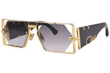 Cazal Limited Edition 004 001 Sunglasses Gold/Black/Grey Gradient Square Shape