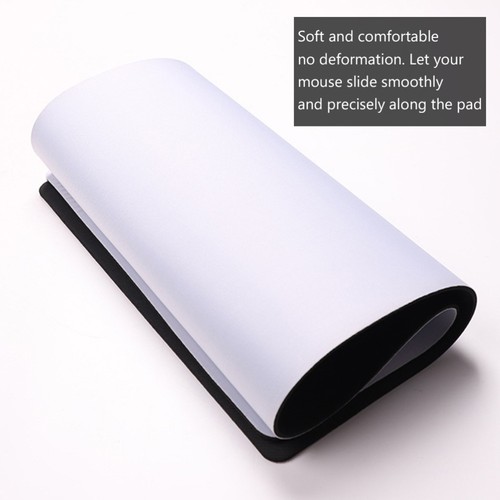 8pcs DIY Blank Mouse Pad Heat Transfer Computer Pad Mouse Mat (White, Black) - Zdjęcie 6 z 12