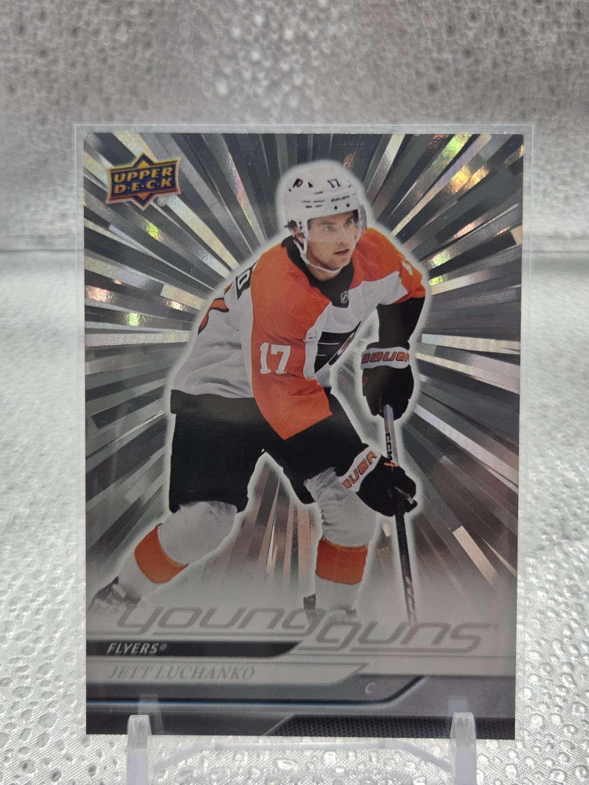 2024 UPPER DECK #484 JETT LUCHANKO OUTBURST SILVER YOUNG GUNS RC ROOKIE