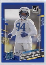 2023 Panini Donruss Rated Rookie Press Proof Blue Desjuan Johnson #356 1g2w