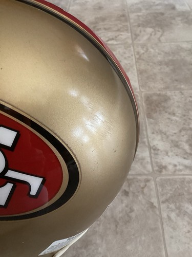 San Francisco 49ers Authentic Full Size Large Riddell Helm VSR-4 1996-2008 - Bild 2 von 15