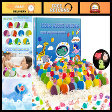Kids Bath Bombs Gift Set - 42 Pack with Surprise Glow-in-the-Dark Sea Animal T