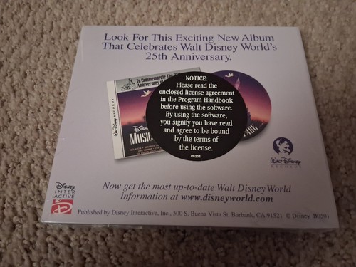 The Walt Disney World Explorer CD-ROM (Windows) Sealed Copy! Disney Interactive - Afbeelding 2 van 3