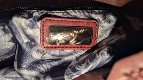 Vintage JUNIOR DRAKE Large Deep Burgundy Leather Slouchy Crossbody EUC - Picture 6 of 10