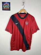 USA Football Shirt Soccer Jersey 2010/11 Third 3rd Mens XL Red Nike Sports USMNT
