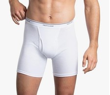 FRUIT OF THE LOOM mens 7 pack white boxer briefs Size Small