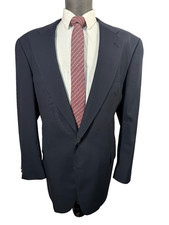 JOS. A. BANK Mens Navy Wool PURE WOOL Classic Fit Sport Coat Blazer Jacket 46L