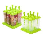  6PCS Diy Ice Mold Popsicle Box Square Simple Environmentally Friendly Homemade
