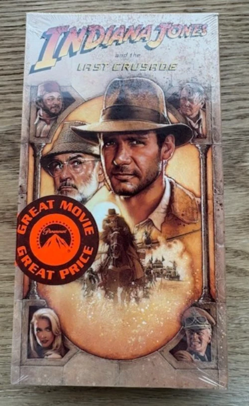 The Indiana Jones Trilogy [Raiders, Temple, Crusade] (VHS, 1989) 3 Movie Box Set - Image 2 of 4