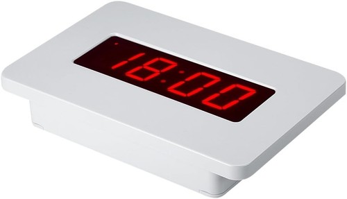 Digital Wall Clock Battery Operated with LED Display, 220X145X42MM, White  - Bild 6 von 9