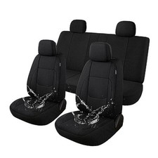 Waterproof Car Seat Covers Neoprene Seat Covers for Cars, Full Set Black
