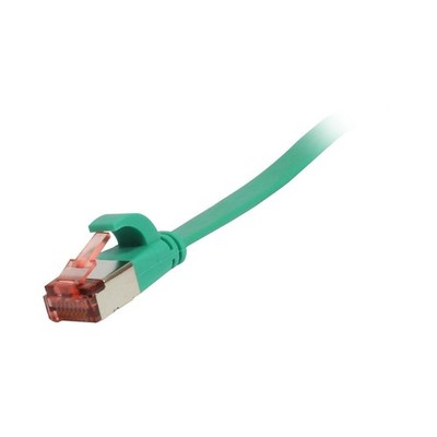 Patchkabel RJ45, CAT6 250Mhz, 3m grün, FTP(U/FTP), TPE(Superflex), Flach