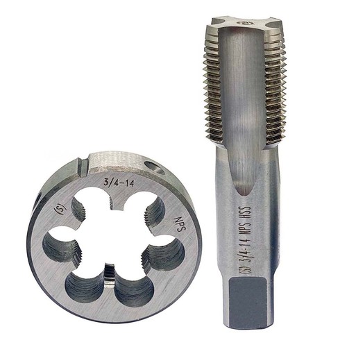 3/4-14 NPS tap and die 3/4-14 3/4-18 HSS Tap And Die Set UNF Machine Threa