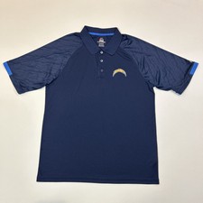 Los Angeles Chargers Mens Shirt Size 2XL XXL Blue Polo NFL Football Cool Base
