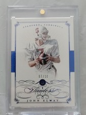 2015 PANINI FLAWLESS SAPPHIRE JOHN ELWAY /10 MINT.