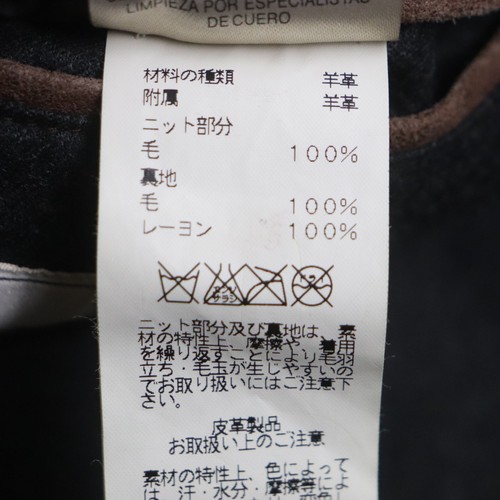 Chaqueta con cremallera de cuero de cabra HERMES para hombre marrón talla 52 - Imagen 2 de 10