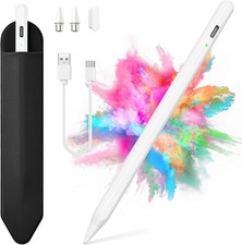Stylus Pen for iOS Android Touch Screens, Active Pencil Samsung, White
