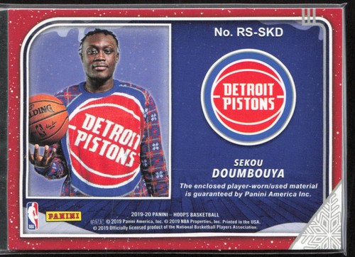 2019-20 Hoops Winter #RS-SKD Sekou Doumbouya Rookie Sweaters - Picture 2 of 2
