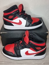 Nike Jordan 1 Mid GS Bred UK 5.5