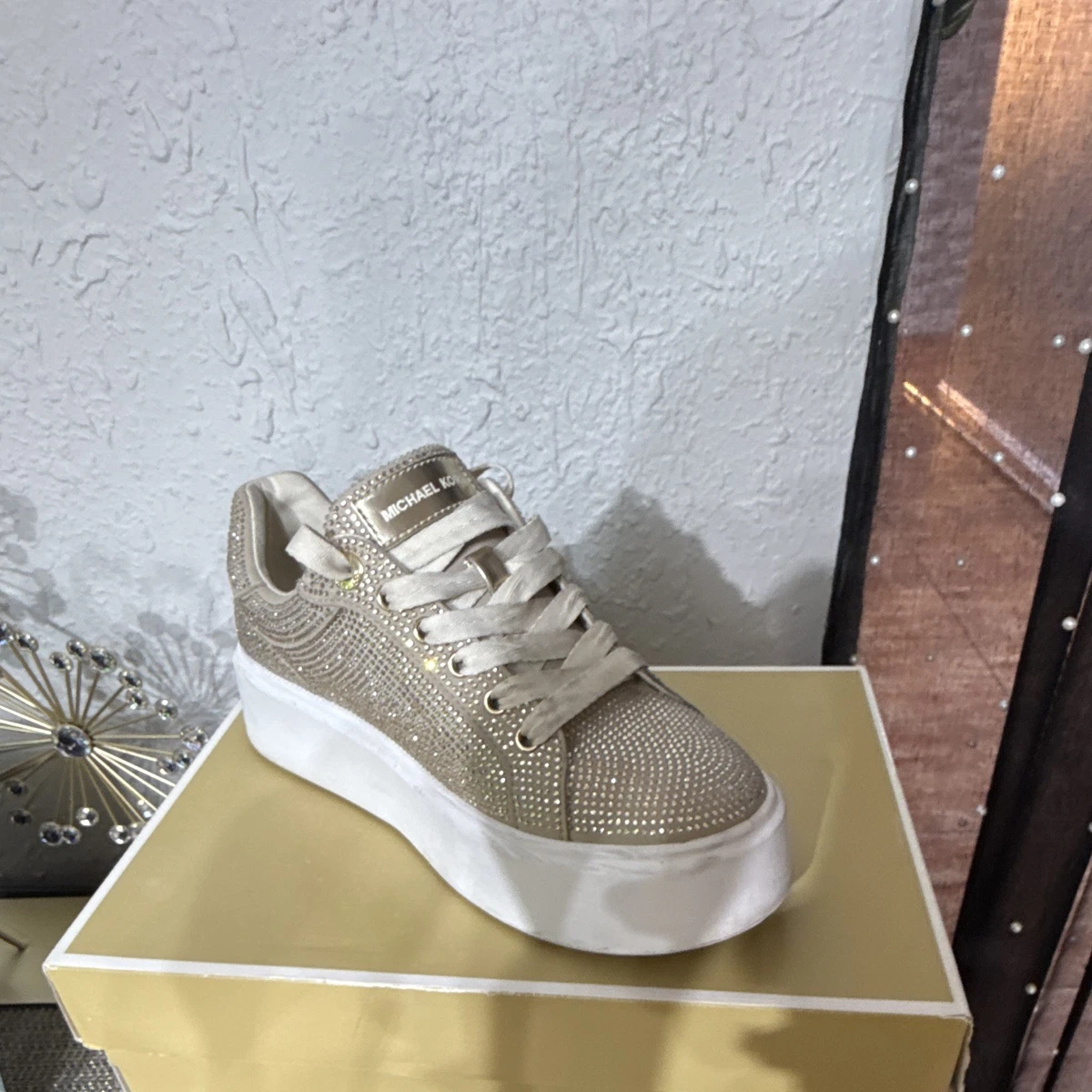 MICHAEL Michael Kors Olive Slip-On with Monogram Canvas and White Sole Michael Kors Teddi Signature Logo Slip-On | Mercari main image 2