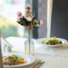 3pcs -Prägungsdesign Vase Vintage Vase Hydroponische Pflanzen Behälter Glasvase