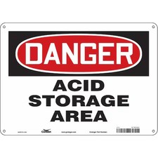 CONDOR 470G84 Safety Sign, 10 in Height, 14 in Width, Aluminum, Horizontal