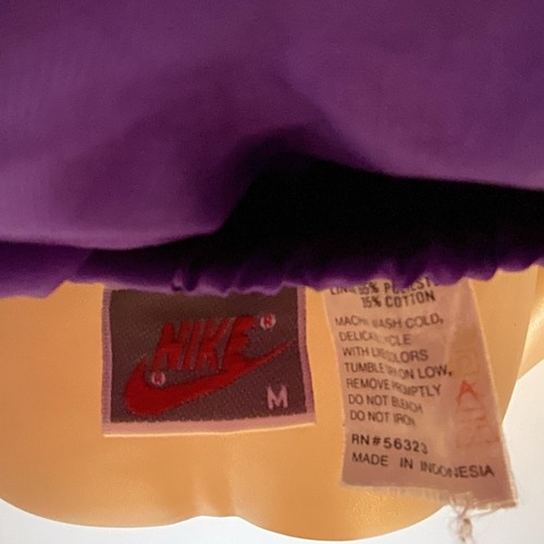 Vintage Nike Orange Tag Tracksuit Jacket & Pants Size Purple Green Black 80s 90s - Picture 9 of 19