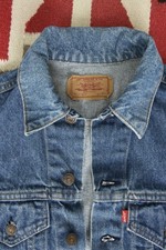 Vintage Levis Denim Trucker Jacket 1970s Small S Medium Wash USA Made 70506-0217