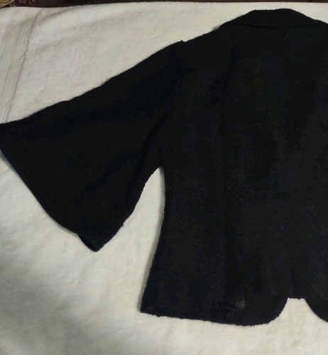 Nanette Lepore Sz 12 / Lg Tweed Black Brown Wool-Blend Pencil Career Skirt Suit - Picture 13 of 24