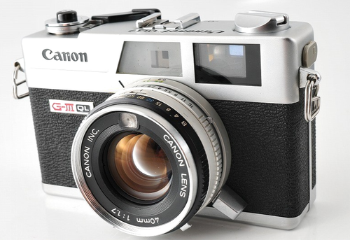 Canon Canonet QL17 G-III 35mm Rangefinder Film Camera 45mm f/1.7 Lens ...