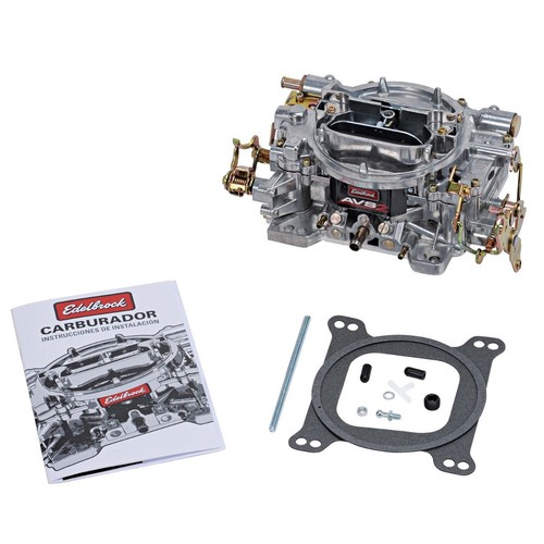 Edelbrock 1915, One 650CFM AVS2 Off-Road Carburetor Silver Performance Parts - Picture 2 of 9