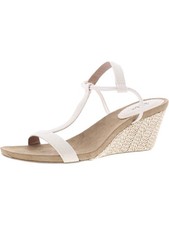 STYLE  COMPANY Womens Beige Mulan Toe Wedge Slip On Slingback Sandal 10.5 M