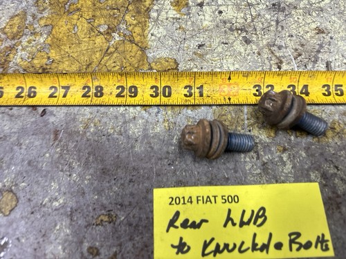12-18 2 Door FIAT 500 Rear Suspension Knuckle To Hub Bolts Set Of 2 - Picture 3 of 11