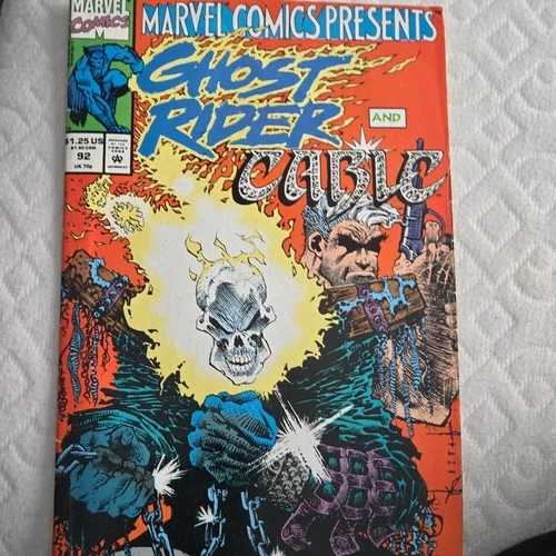 vintage comic book Marvel Comics Presents #92 Ghost Rider Cable Wolverine