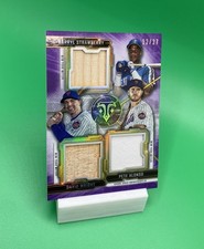 2020 Topps Triple Threads - 3 Patch Relic Combo (Strawberry, Wright, Alonso) /27