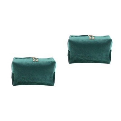 2 Pack Kosmetiktasche Aus Samt Reisekosmetiketui Mit Großem Fassungsvermögen