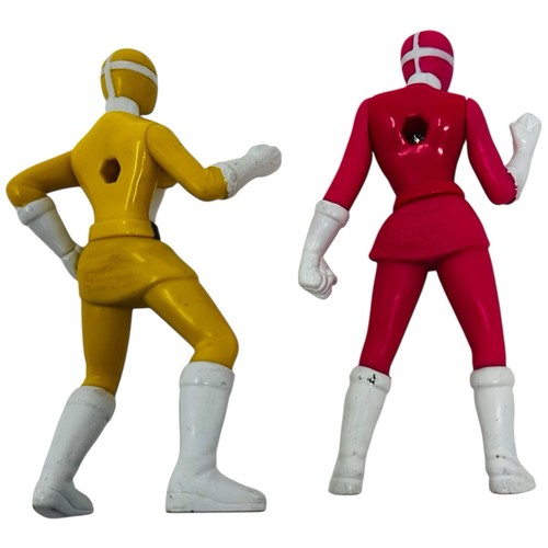 McDonalds  Power Rangers Rescue Pink Yellow Ranger 4" Figure Saban 2000 - Picture 2 of 2